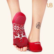 Professional Anti Slip Yoga Sock with Toe Open
